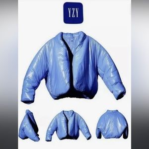Yeezy Blue Puffer Jacket